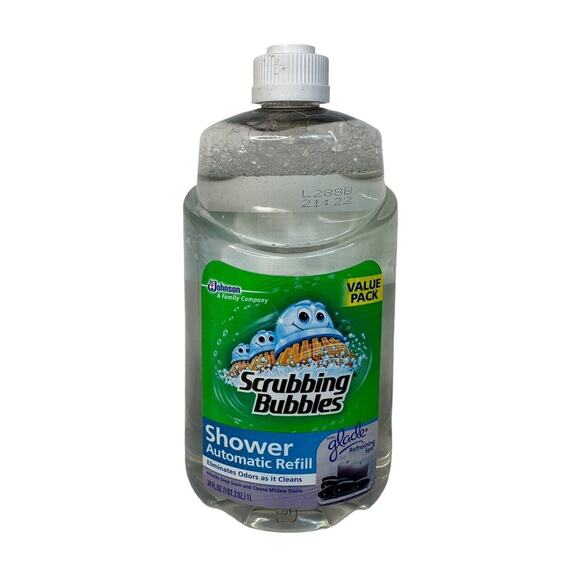 Scrubbing Bubbles Automatic Shower Cleaner Refill Glade Refreshing Spa 34 oz - Picture 1 of 6